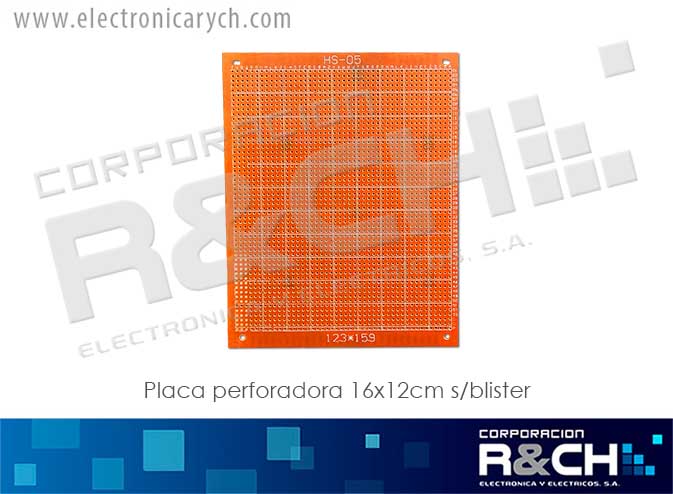 PC-HS05 Placa Perforada 18x12cm