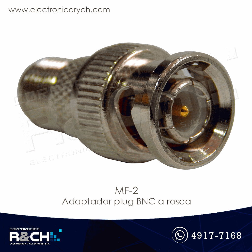 MF-2 Adaptador plug BNC a rosca