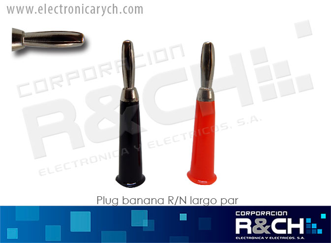 PL-BL plug banana R/N largo par