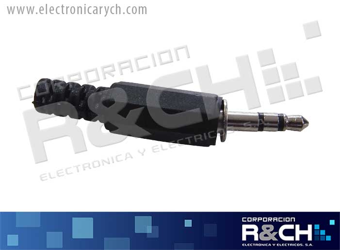 P-105A plug stereo 3.5mm plastico c/cola