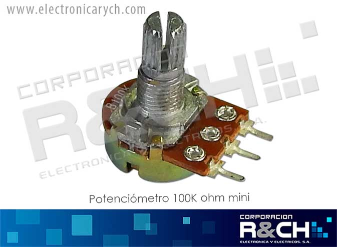 PT-100KM potenciometro 100K ohm mini