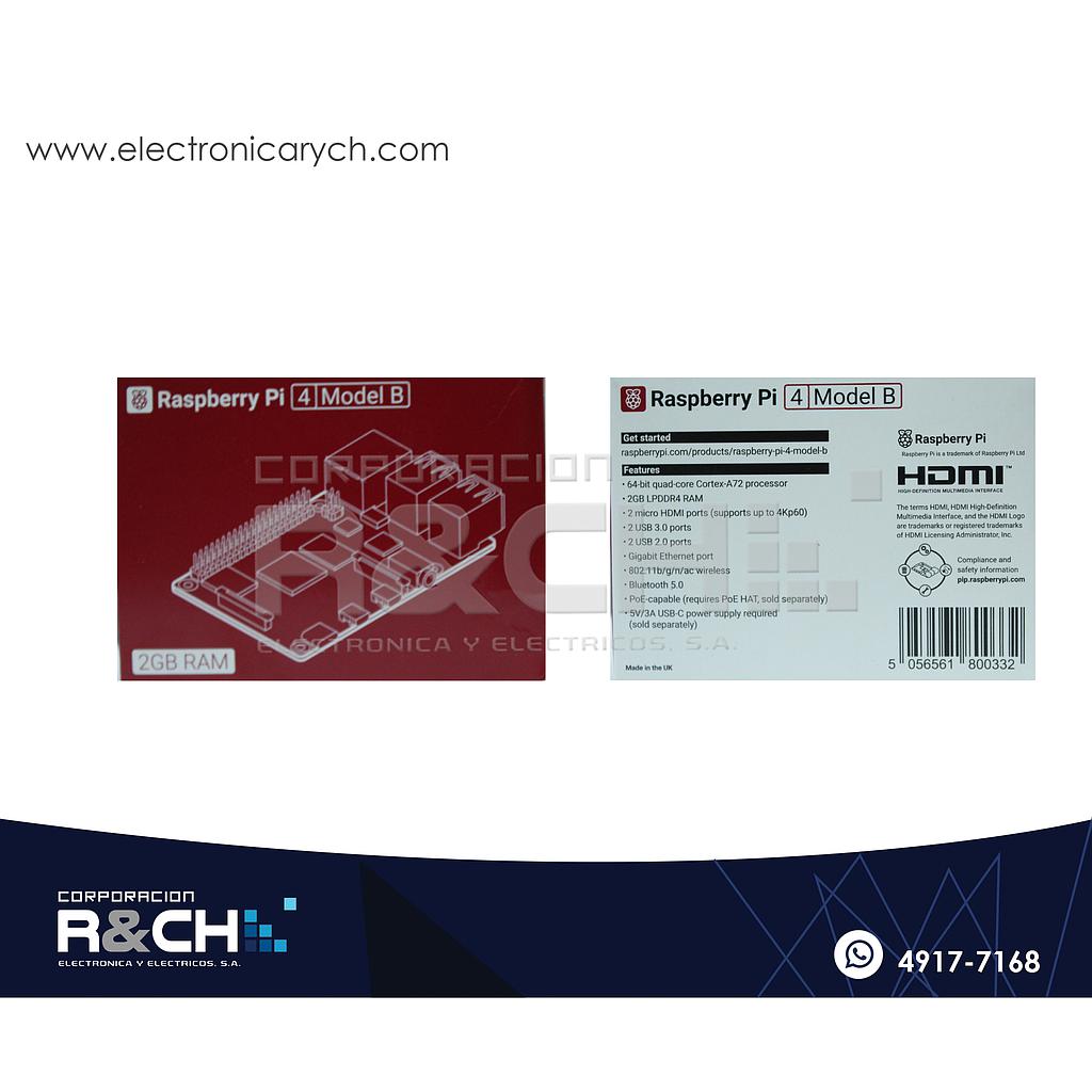 R-PI42 raspberry PI 4 model B 2Gb BCM2711 SoC