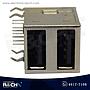 CN-100H2 Conector USB tipo A hembra doble para placas