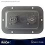 NB-520 Terminal doble para bocina rectangular speakon 5.4x3.5" mono