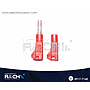 PL-343R Plug Banana Apilable Roja Aislada