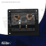 NB-518 terminal doble para bocina cuadrada HQ 3x3x1/4" mono