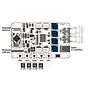 MD-TDA7492P Modulo amplificador bluetooth 4.0 de audio compacto con 5 botones de ajuste TDA7492P