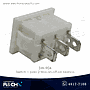 SW-904 Switch 1 polo 2 tiros on-off-on blanco