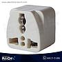 AD-U111 Adaptador americano europeo 3 pines 10A-250V beige