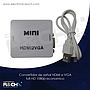 M-100 convertidor de señal HDMI a VGA full HD 1080p economico
