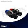 M-190 plug para bocina speakon macho 4 pin rojo azul