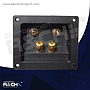 NB-518 terminal doble para bocina cuadrada HQ 3x3x1/4" mono