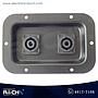 NB-520 Terminal doble para bocina rectangular speakon 5.4x3.5" mono