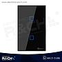 SW-T3US2C Switch Inteligente touch Doble para empotrar Negro wi-fi Sonoff