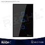 SW-T3US3C Switch Inteligente touch Triple para empotrar Negro wi-fi Sonoff
