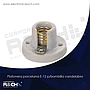 60-522 plafonera porcelana E-12 p/bombilla candelabro